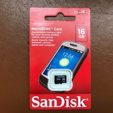 16GB SanDisk  Micro SD memory card