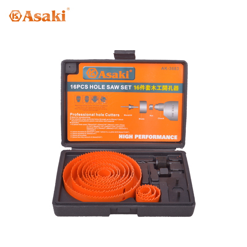 16pcs hole saw set