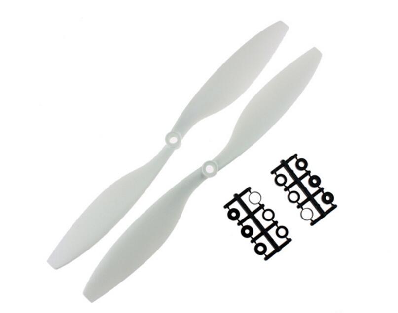 1 Pair 1045 Blade propeller 10 inch 10x4.5 for Quad copter Drone-WHITE