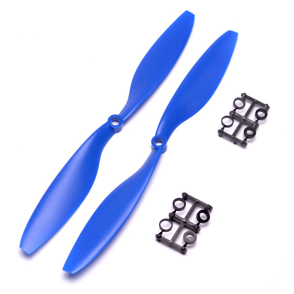 1 Pair Blue  1045 Blade propellers, 10 inch 10x4.5 for Quadcopter Drone (Aperture 6 mm)