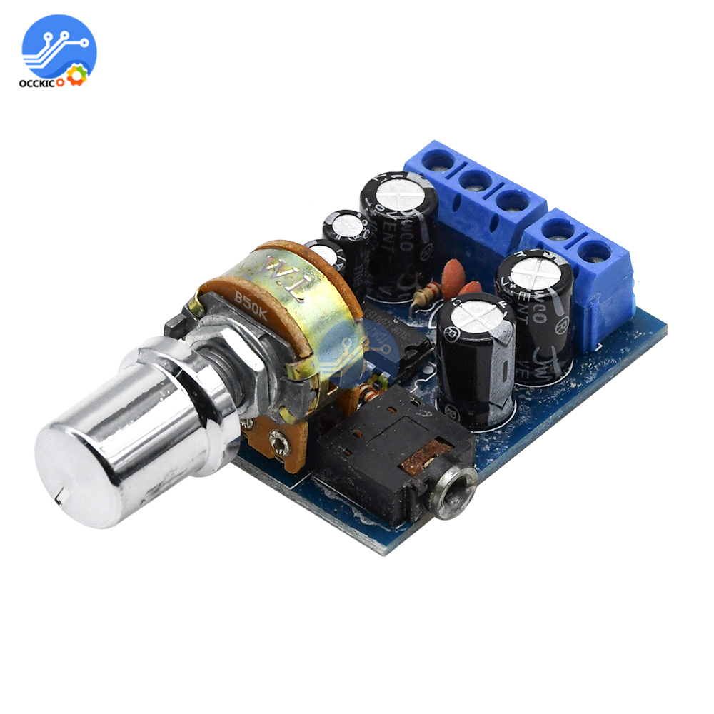 1W Mini Stereo Amplifier TDA2822M Easy Unassembled Kit 3-12VDC  supply