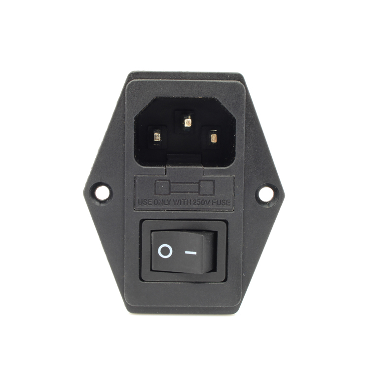 220V 15A Power Supply Socket with Switch and 6A Fuse for Makerbot