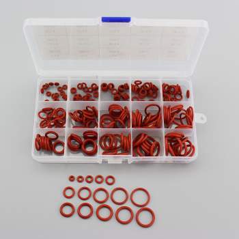 225PCS Red VMQ Sealed Ring Heat Resistant 200°