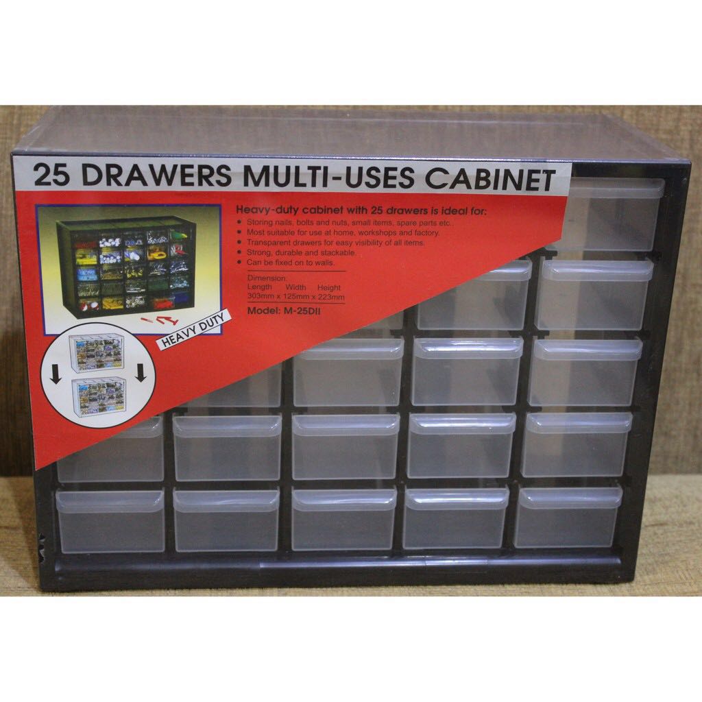 25 Drawers Multi-Uses cabinet Storage boxes 