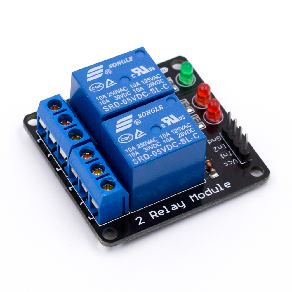 2 Channel Low Level Relay Module without light coupling 5V