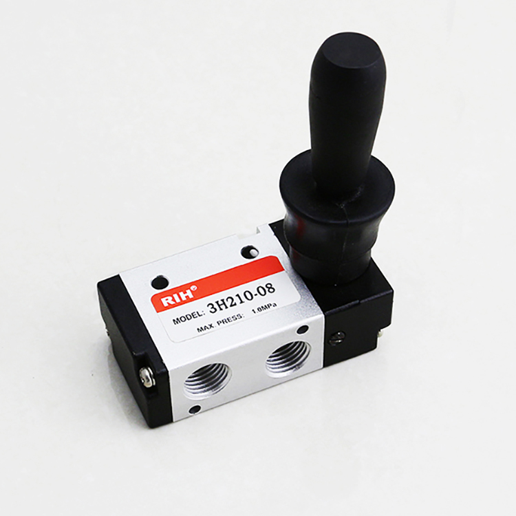 3H210 08 Pneumatic Valve 2 Position 3 Way Hand Lever Operated, Air Control for Compressed Air Systems G1/4 Connector