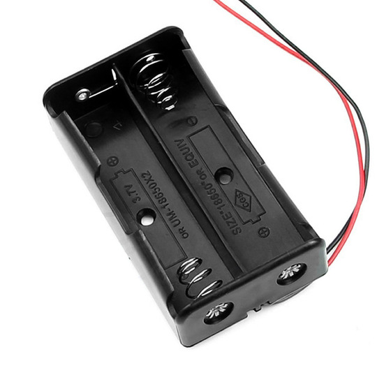 2 x 18650 Lithium Battery Cell Box, Without Cover