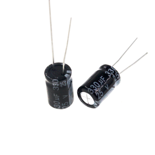 330uF 25V Radial Electrolytic Capacitor