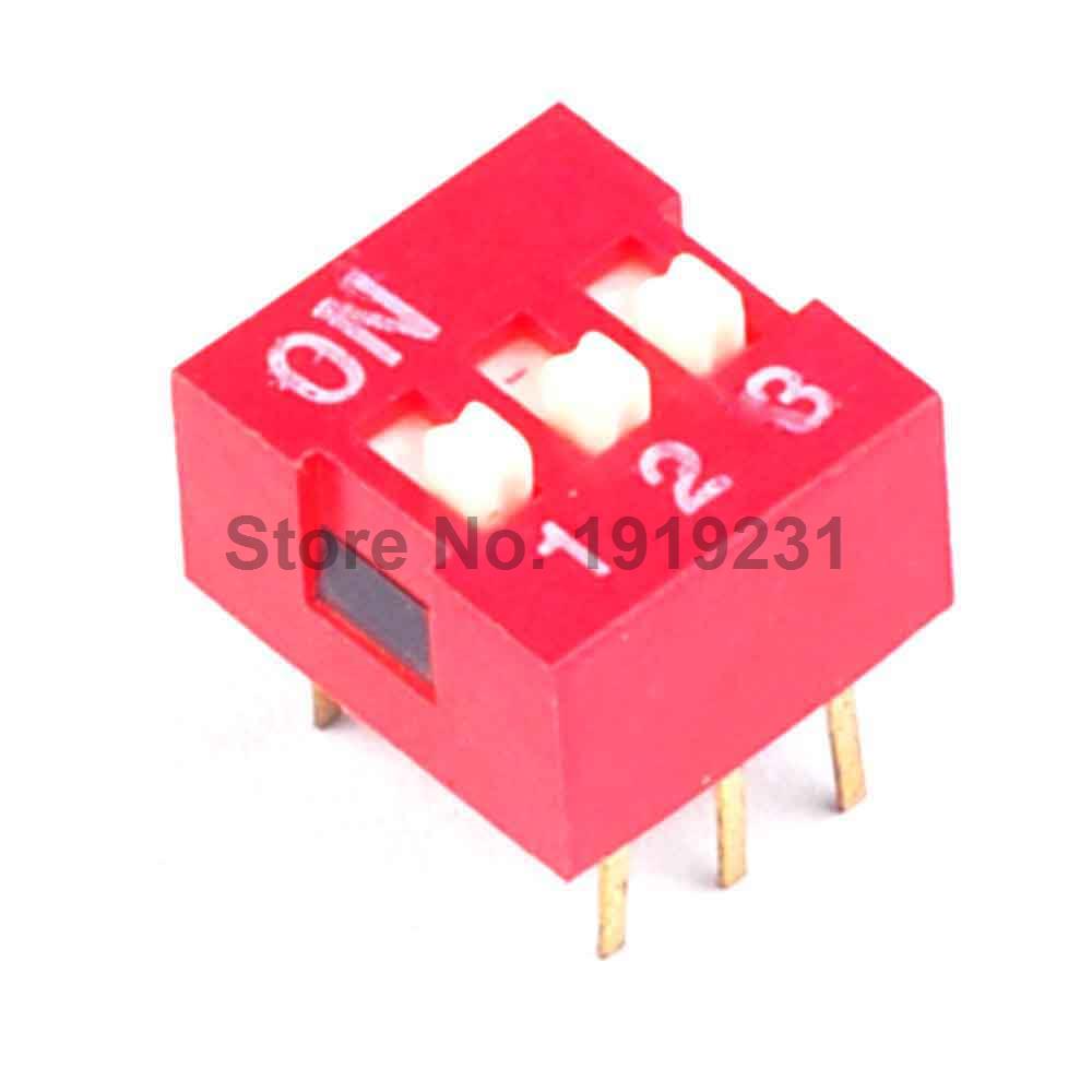 3Pin Flat Dial switch 2.54mm