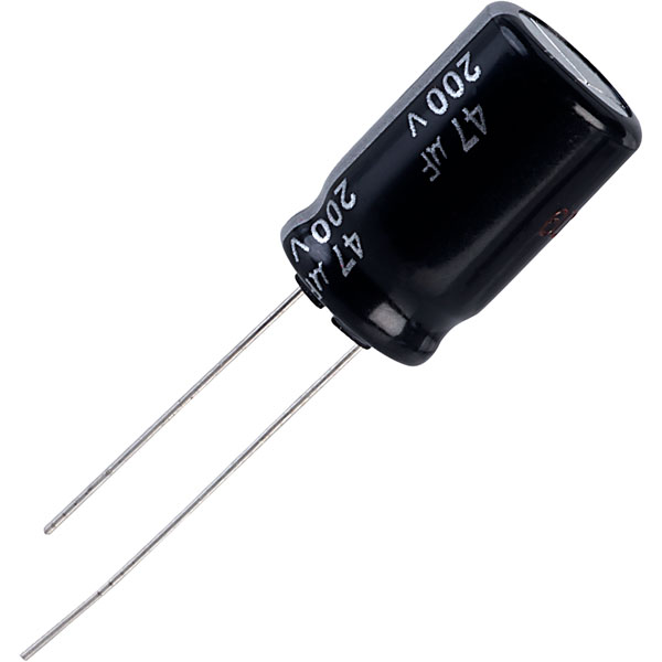 47uF 200V Radial Electrolytic Capacitor