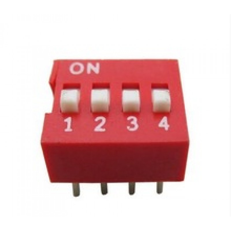 4Pin Flat Dial switch 2.54mm