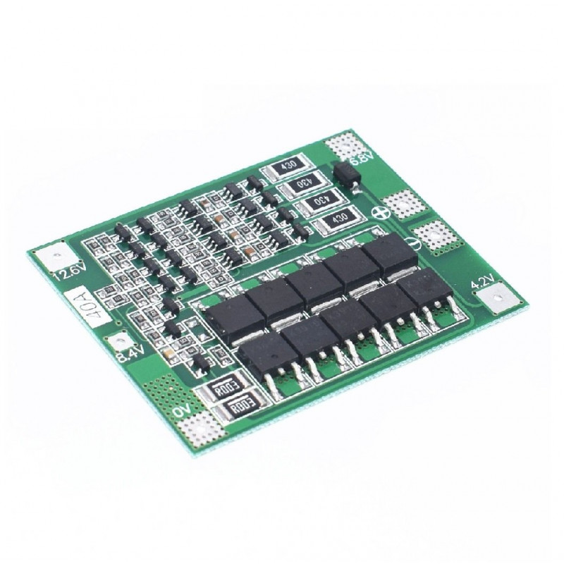 4 Series 40A 18650 LithiumBattery Protection Board 14.8V 16.8V with Balance