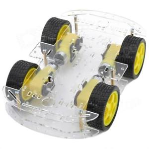 4WD double layer smart car chassis kit-Longer version