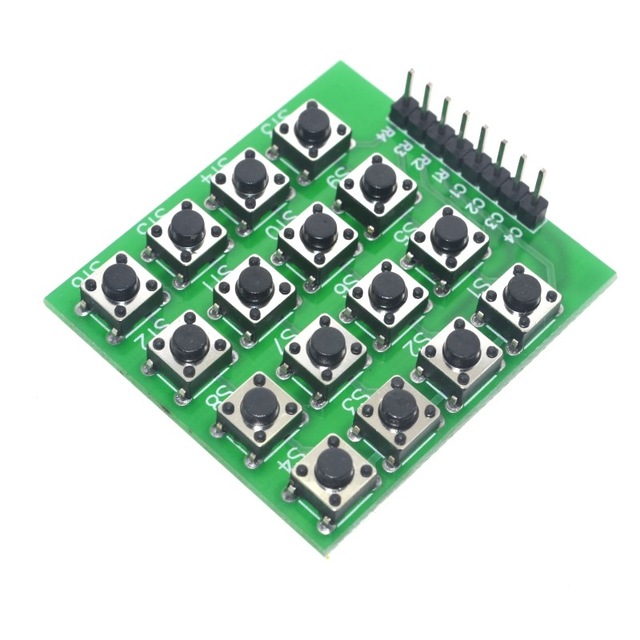 4x4 Matrix 16 Keypad Keyboard Module 16 Button Mcu