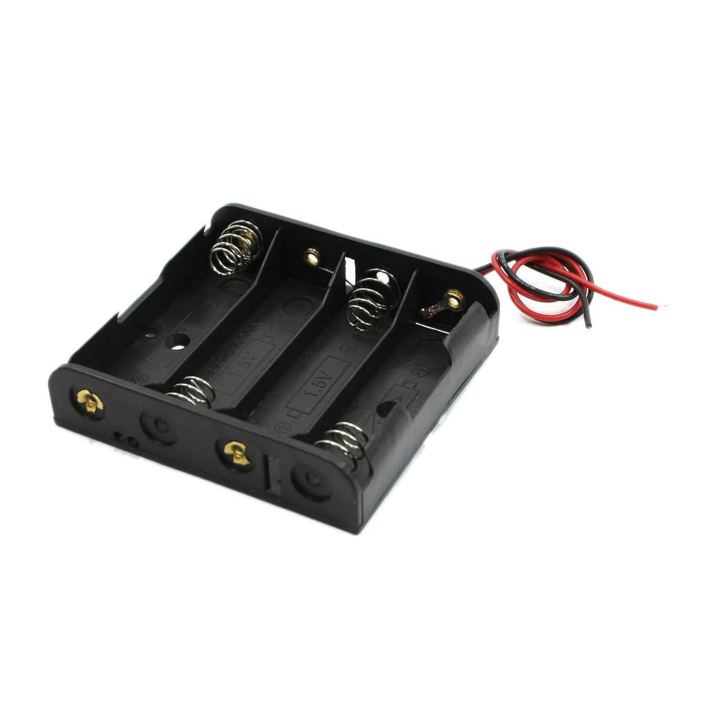 4 x AA Battery Holder Box, Without Cover