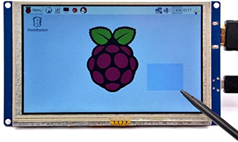 5 Inch LCD Module Resistive Touchscreen Adapting to HDMI Interface 800*480 Resolution for PI4
