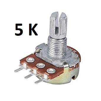 5K potentiometer 15mm shaft