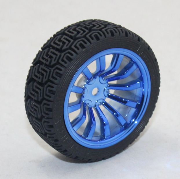 65mm Robot Smart Car 12 Rim Wheel Blue