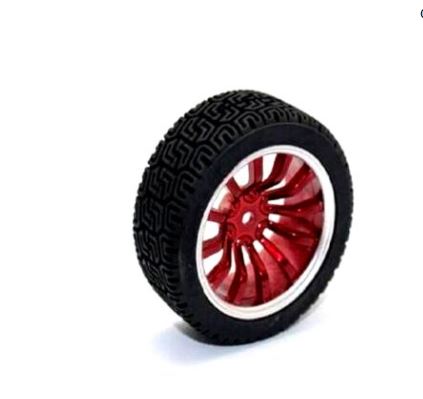 65mm Robot Smart Car 12 Rim Wheel RED