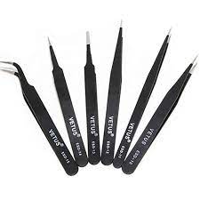 6 in 1 Antistatic Tweezers Kit