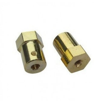 6mm Short Coupling for Robot Smart Car Wheel Length: 18mm