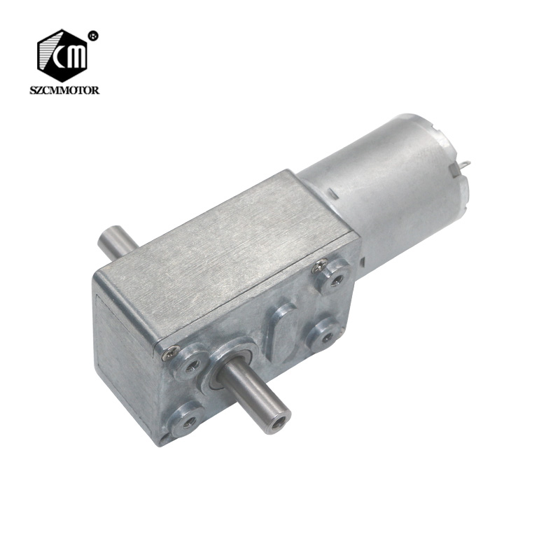 6V 150RPM Worm Gear Motor  Double Shaft,Resersed,Adjust Speed,Self-Lock