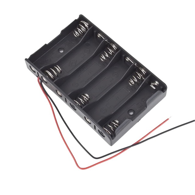 6 x AA Battery Holder Box, Without Cover