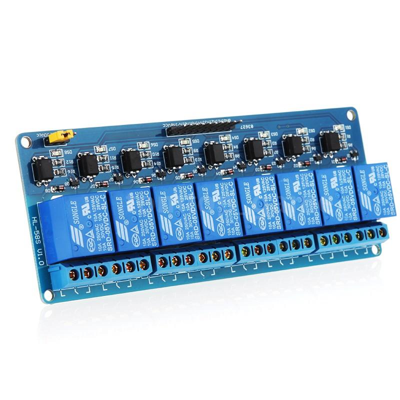 8 Channel Low Level Relay Module with light coupling DC5V