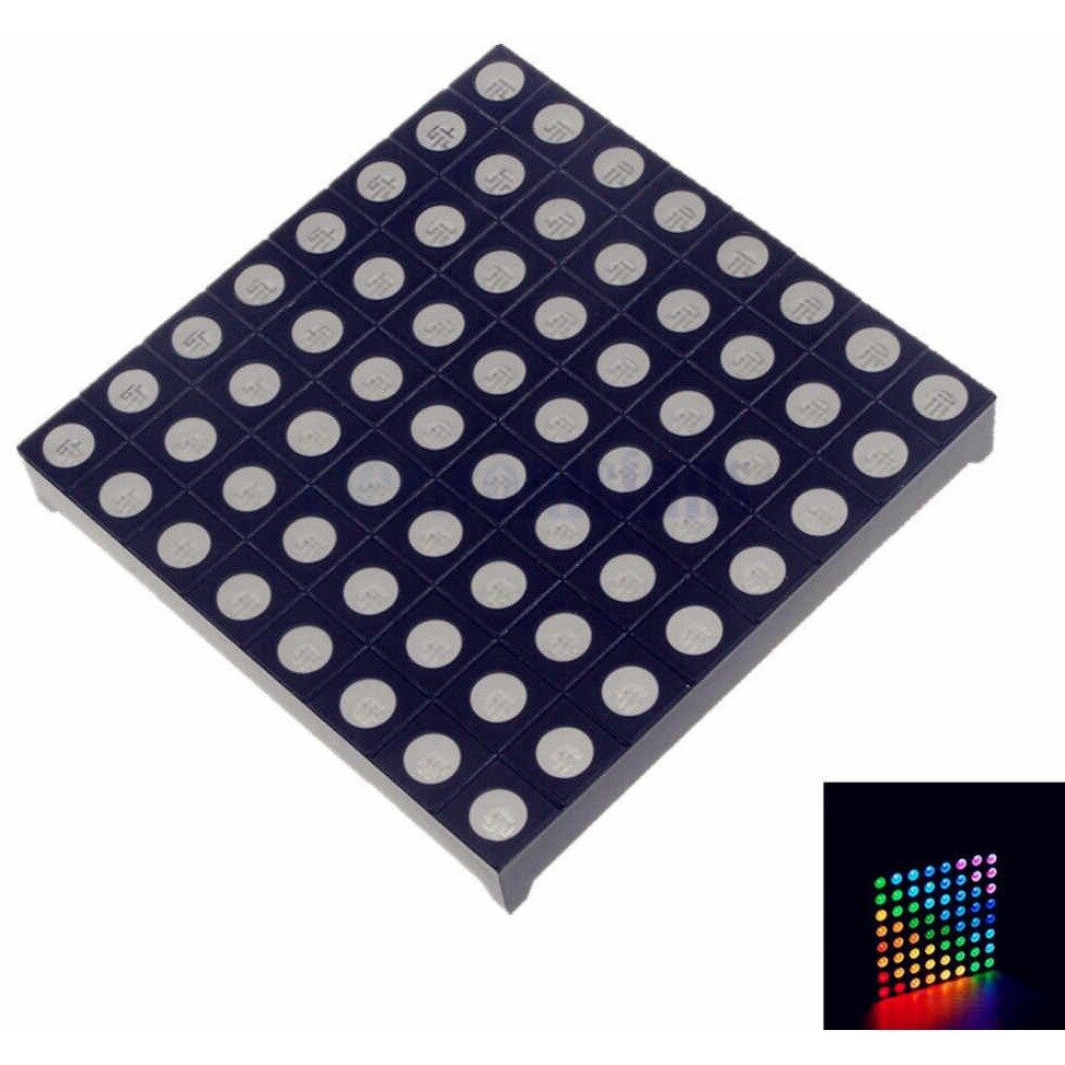 8x8 RGB 64 LED Dot Matrix Displays 5mm CA