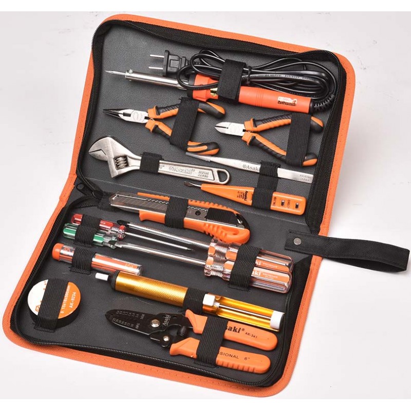 [AK-9830] 15pcs Electronic repairing tools set