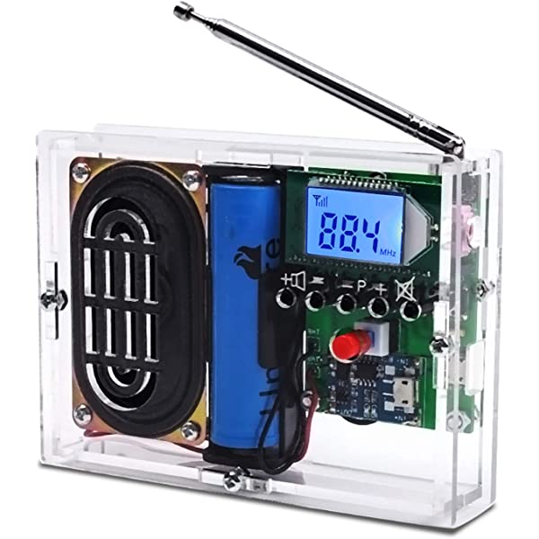 B58Digital Radio Module with Headphone Jack DIY Kits for Soldering Leaning and Teaching