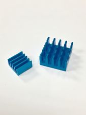 Blue Aluminum Heat Sink Set： 1pcs 14*14*7mm 1pcs 9*9*5mm