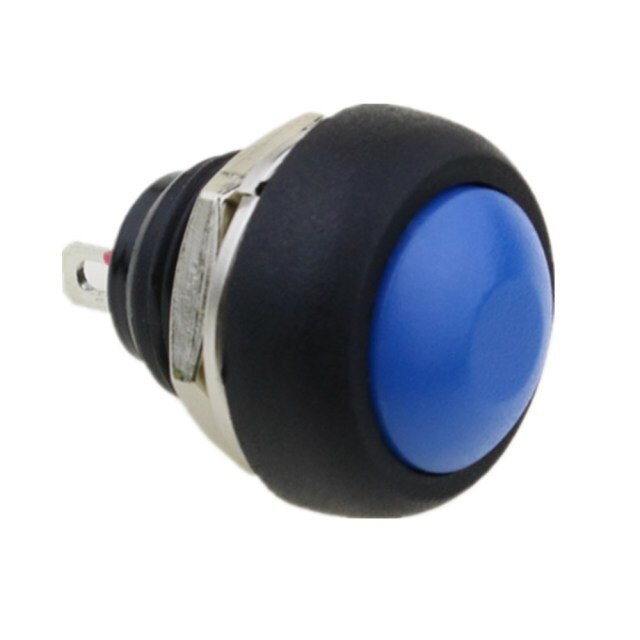 Blue Waterproof PBS-33B 12MM 2PIN Self-Reset Mini Round Push Button