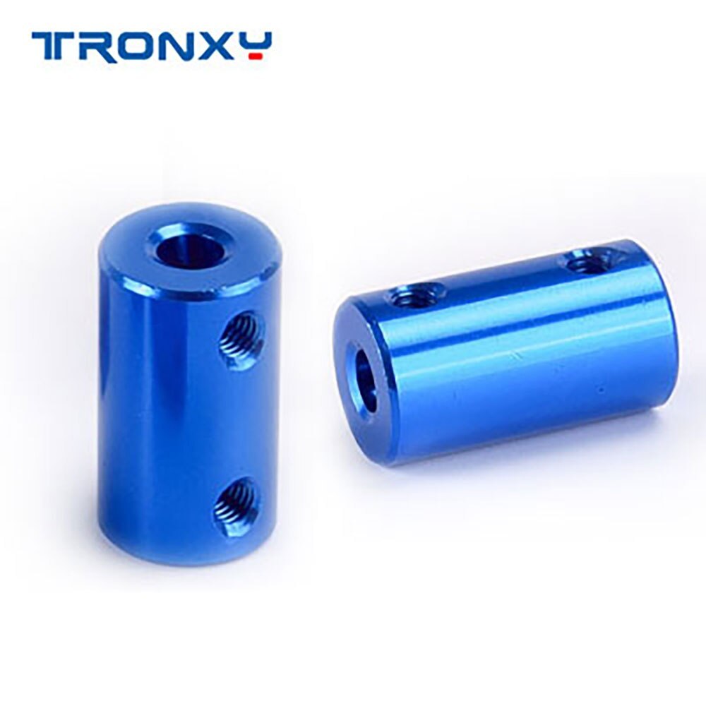 CNC Engraving Machines DIY Blue Aluminum Alloy Coupling 5*8mm D:14mm H:25mm