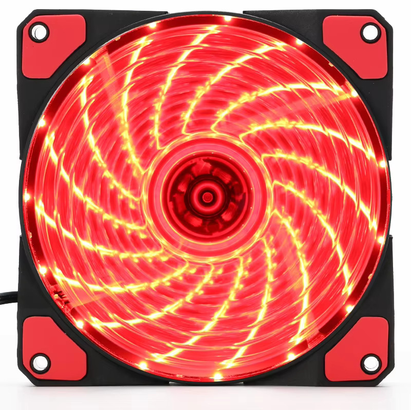 Colorful 12025 DC12V LED Silent Double Aperture Mute Exhaust Cooling Fan with 33 Light Size: 120*120*25MM