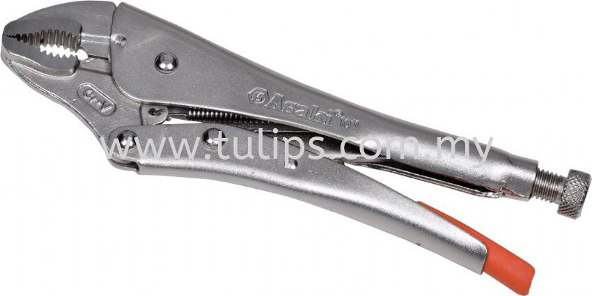 Curved jaw lock-grip plier CR-V