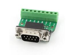 DB9 male header, transfer screw, connection terminal, 9 pin, 9 hole, RS232, RS485 converter board