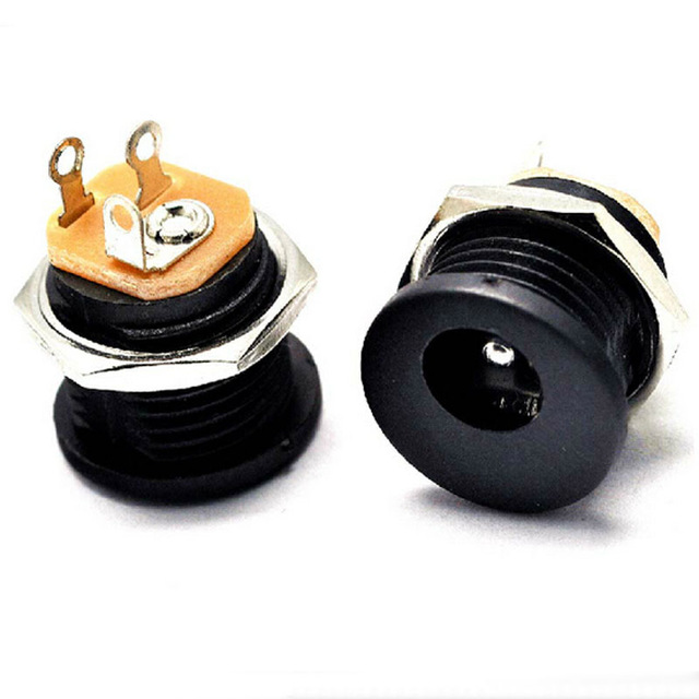 DC-022 with nut female DC power jack 5.5*2.1mm