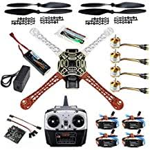 DIY F450 Frame Kit C Advanced Version with QQ Flight Control MC6C Transmitter(with Battery)