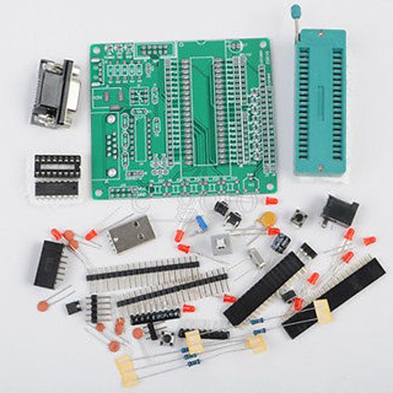 DIY learning board ,51/AVR singal chip learing kits,ST89C52