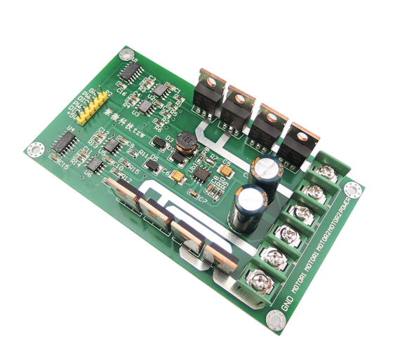 Dual DC Motor Driver Board H-Bridge PWM  MOSFET IRF3205 12V 24V 10A Peak 30A with Brake Function