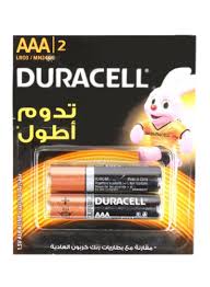 Duracell  AA Alkaline Battery   Heavy-duty Pack of 2