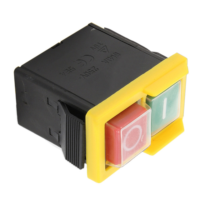 Waterproof Dustproof Electromagnetic On Off Push Button Switch  250V 4A IP54 5E4 C  50*30*49.6mm