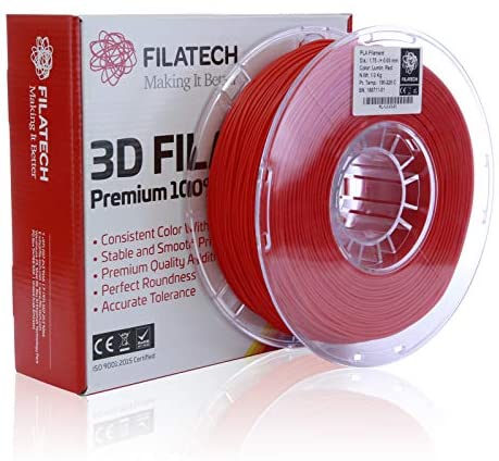 Filatech 3D printing PLA filament-1kg-Luminous Red