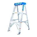 Gazelle 3ft Aluminium Step Ladder (0.9m), Heavy Duty, Slip Resistant Steps and Feet, 7 ft Working Height, OSHA, ANSI Certified