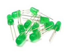 Green LED 5mm 28mm Leg 