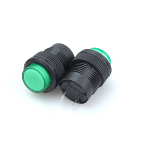 Green R16-503A 16MM 2PIN Momentary Self- Reset Mini Push Button Switch without Light