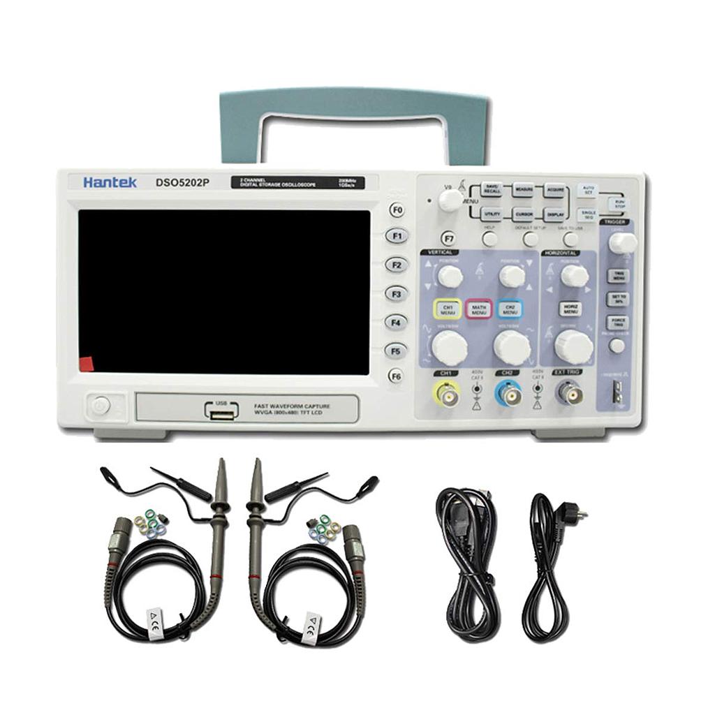 Hantek DSO5202P Oscilloscope 2 Channels 200Mhz UK Plug