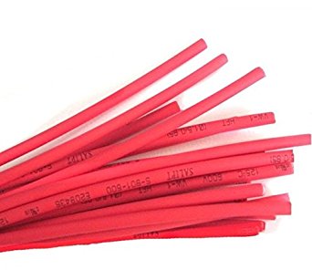 Heat Shrink Tubing 8mm Red 1 Meter