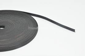 High Quality Black Open Ended GT2 Belt 6mm Glass Fiber (Soft Handfeel)/meter